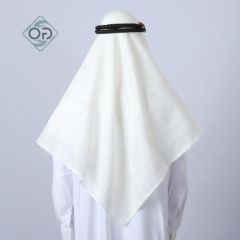 Breathable Muslim Arab men’s headscarf with keffiyeh, shemagh, ghutra, kufiya and Palestine flag patterns outdoor & religious use - 图片 2