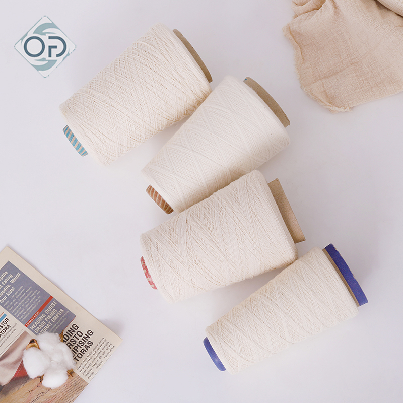 60% Cotton 40% Polyester Ringspun OE Raw White Yarn Ne 40 60 80 - 图片 4