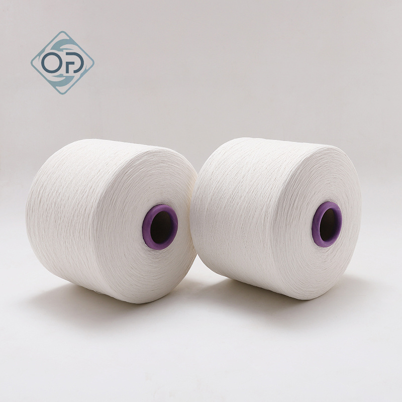 35%Cotton 65% Polyester Combed Compact Raw White Yarn Ne20 30 40 45 60 - 图片 4