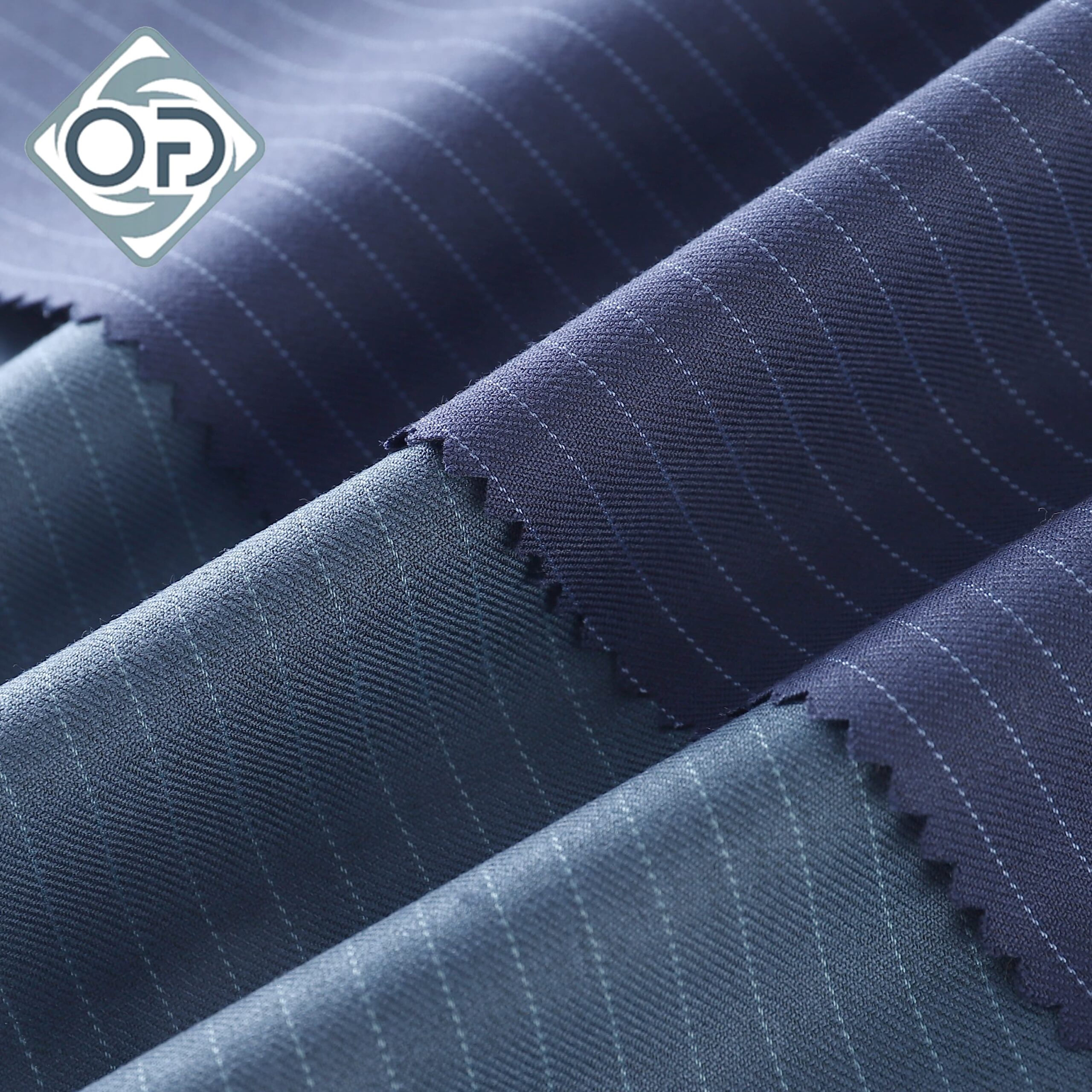 72%Polyester28%Viscose 96*99 230G/M Suiting Woven Stripes Fabric - 图片 2