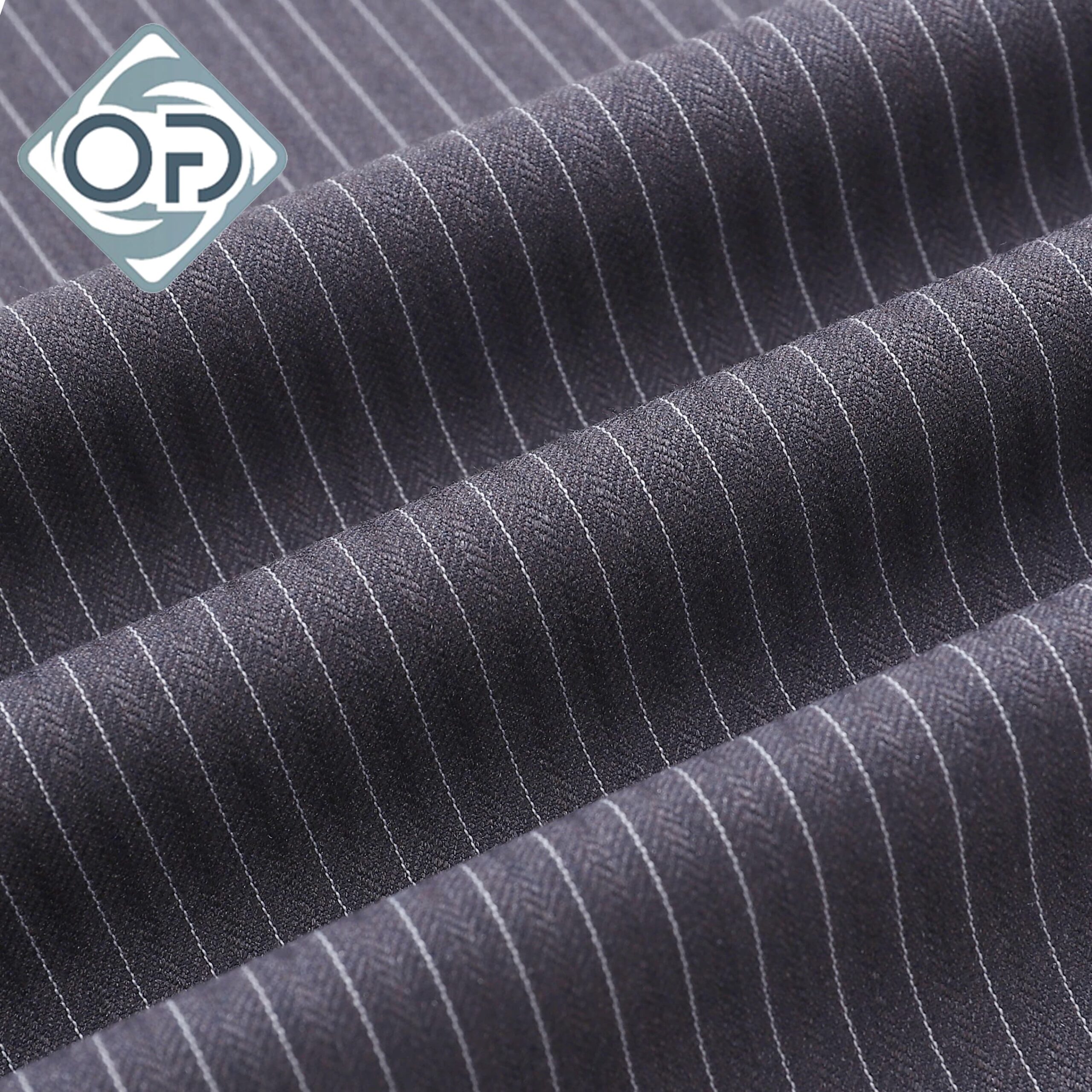 73% Polyester 27% Viscose 110*82 280G/M Suiting Woven Stripes Fabric