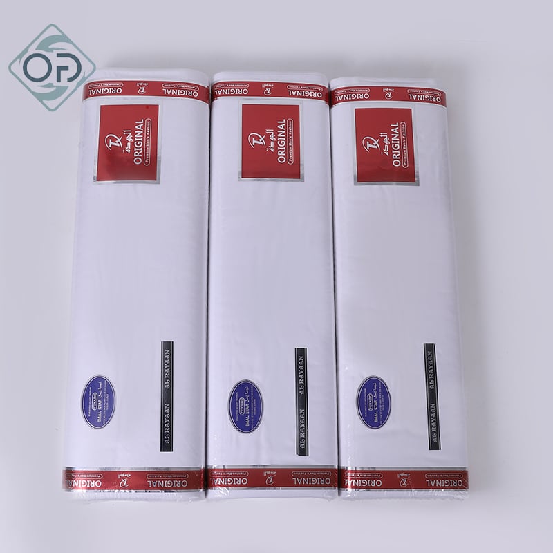100% Spun Polyester 40*200D 205G/M Thobe Arab Muslims Woven Plain Fabric - 图片 2