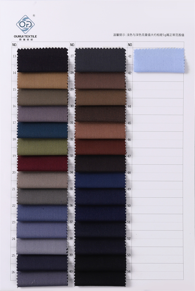 80% Polyester 20% Viscose 30*30 225G/M Suiting Woven twill Fabric For Suit - 图片 3