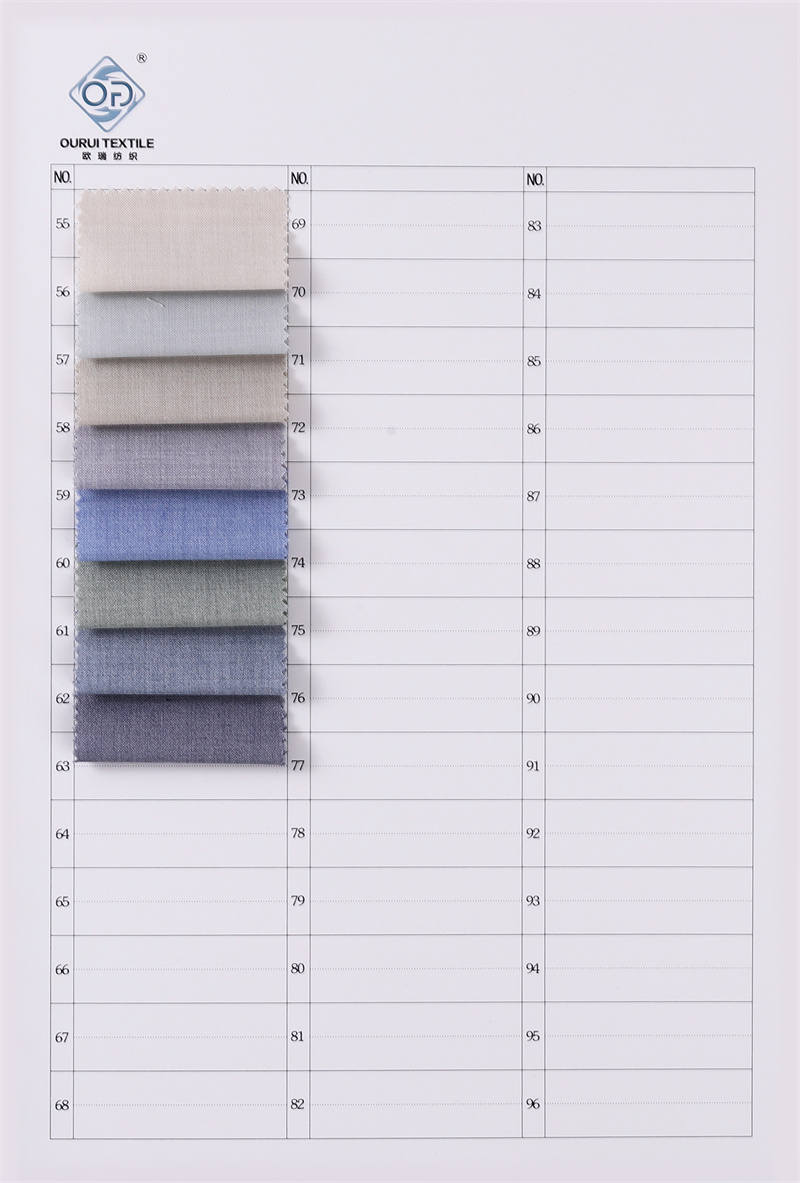 80%Polyester20%Viscose 250G/M Suiting Woven twill Fabric For Suit - 图片 5