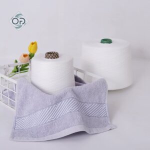 100% Polyester RingSpun OE Raw White Yarn Ne 30/2 40/1 45/2 60/1