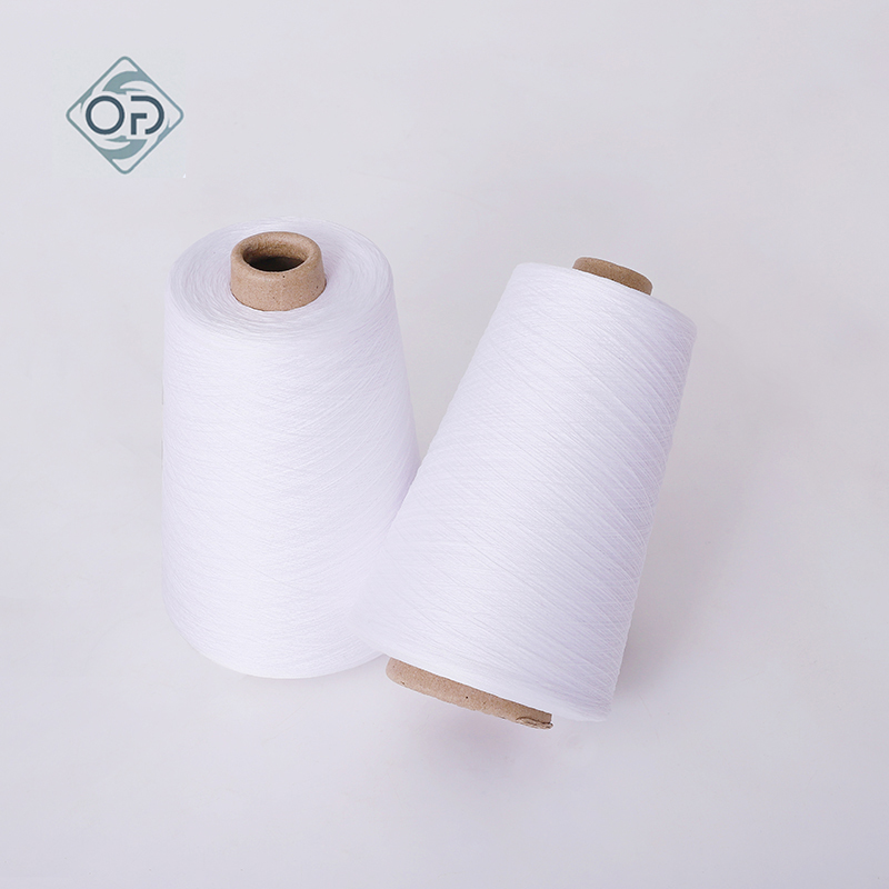 100% Polyester RingSpun OE Raw White Yarn Ne 30/2 40/1 45/2 60/1 - 图片 3