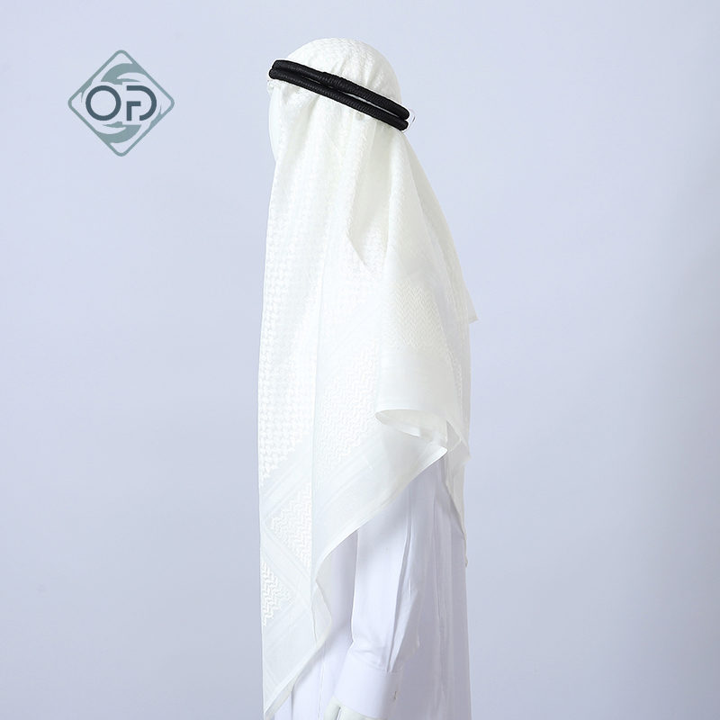 Muslim Arab Men Keffiyeh Scarf Dubai Saudi Shemagh Ghutra Kufiya Islamic Headscarf Tactical Desert Scarf Palestine Flag Scarf for Men - 图片 6